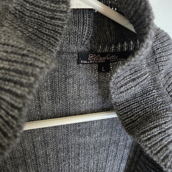 Elisabetta Collection Sweater sz Lg Gray - Picture 4 of 5